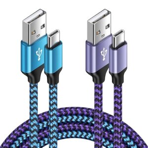 Android Fast Charging USB A to Type C Cable (2 Pack)