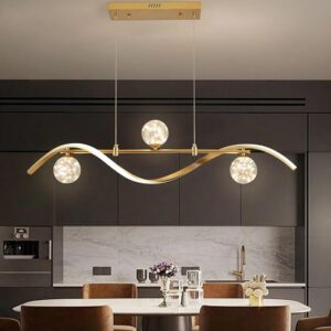 LED Linear Kitchen Island Light Fixtures – Modern 4-Light
