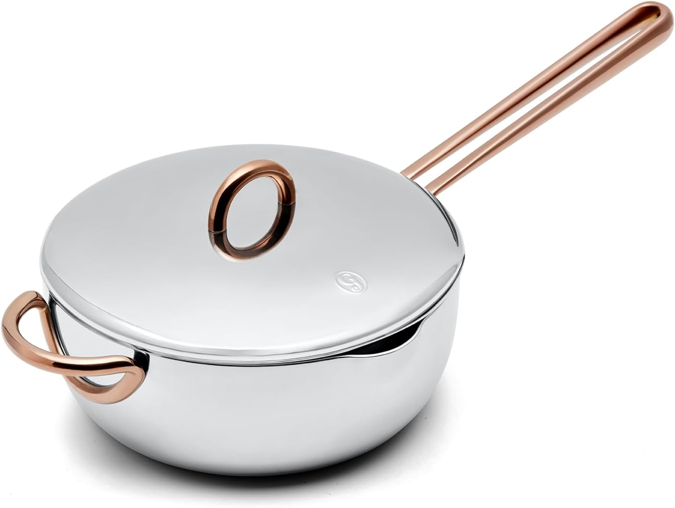 Great Jones Saucy 3-Quart Stainless Steel Sauce Pan with Lid