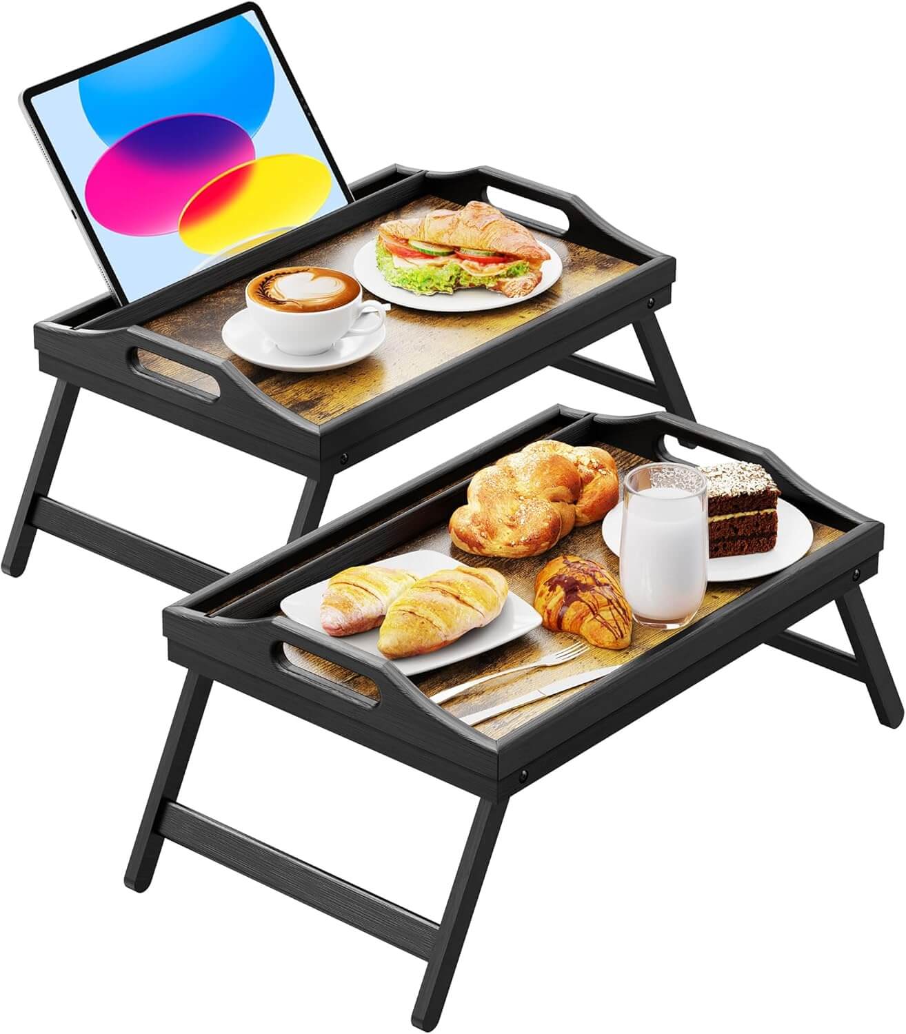 Easoger 2 Pack Breakfast in Bed Tray