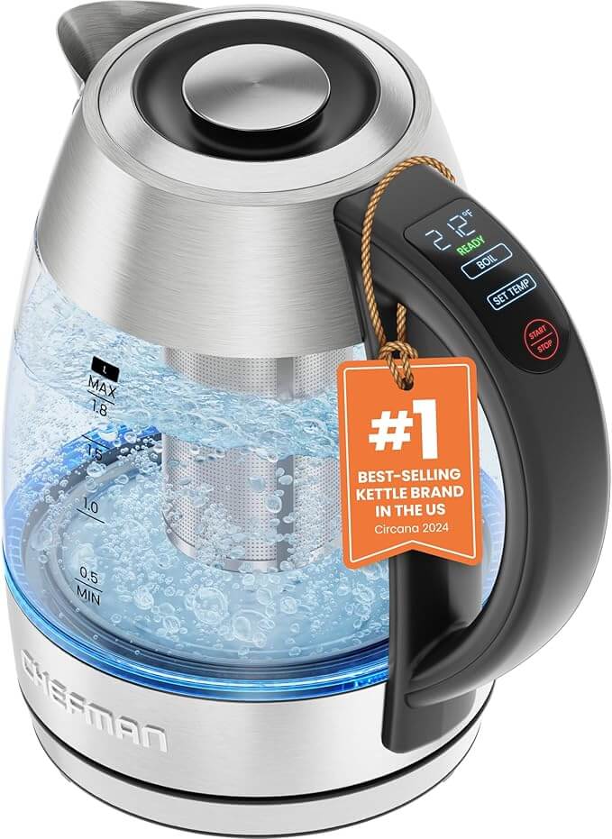 Chefman Lightning 1.8L High-Powered Electric Kettle